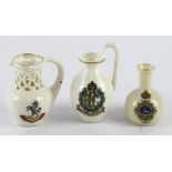 Military China lot (3) comprising Royal Flying Corps small jug, 20th The London Regt Batt. small