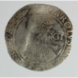 Charles I silver Shilling mm. portcullis, S.2789, 5.69g, light crease Fine.