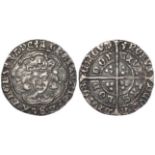 Henry VI Restored, Oct. 1470 - Apr. 1471 silver Groat, London mint, mm. restoration cross. King's