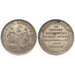 British Advertising Medalet, white metal d.25.5mm: The Birmingham Mint Limited, 19thC