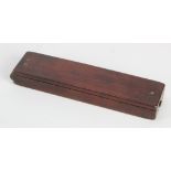 Coin Scales: Houghton & Son, folding wooden-cased brass balance for Sovereign and Half Sovereign.