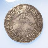 Edward VI fine silver Shilling mm. tun, S.2482, 5.69g, slightly crinkled GF