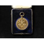 British Agricultural Medal, gilt white metal d.44.5mm: Royal Lancashire Agricultural Society medal