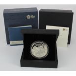 Ten Pounds 2016 "100th Anniversary of the first World War" Silver proof 5oz. FDC in the plush box of