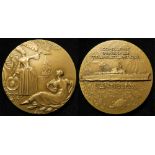 France, Commemorative Medal, bronze d.54.5mm: French Antilles, Compagnie Générale Transatlantique ND