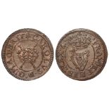 Charles I Maltrevers Farthing mm. bell/bell (counterfeit?) 0.59g, EF
