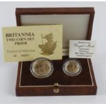 Britannia Two coin set 1987 (£25 & £10) Proof FDC boxed as issued