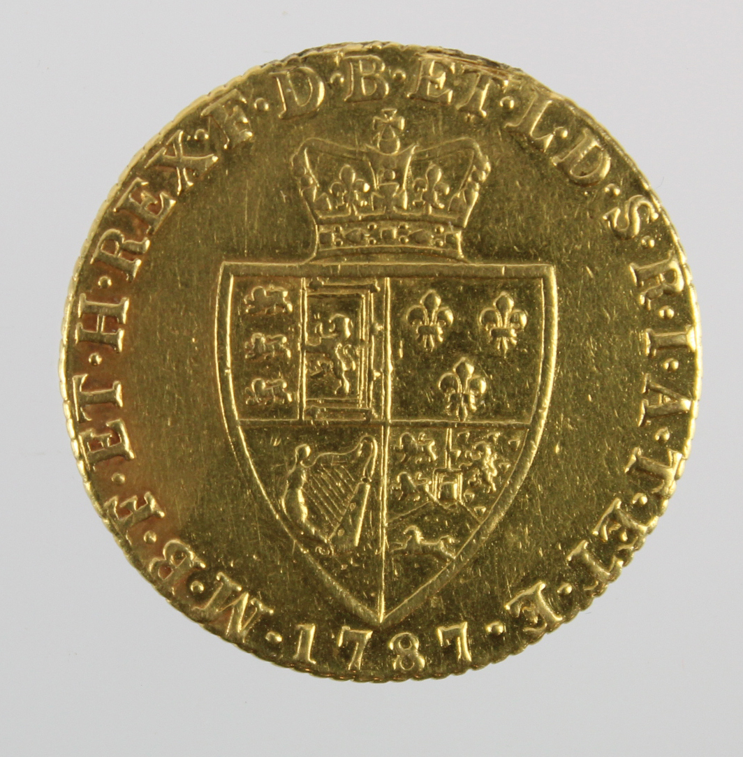 Guinea 1787 cleaned ex-mount Fine. - Image 2 of 2