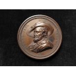 Netherlands / Belgium, Commemorative Medal, bronze d.72mm: Peter Paul Rubens Statue at Anvers