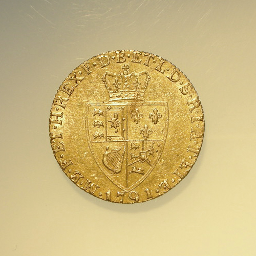 Guinea 1791 VF, some surface marks. - Image 2 of 2