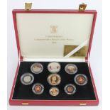 Royal Mint: The United Kingdom Commemorative Proof Coin Collection 1981 (9 coins) gold proof £5,