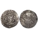 Edward IV Second Reign silver Groat (1471-83), London mint, mm. pierced cross with pellet bottom