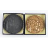 French Commemorative Medals (2) Monnaie de Paris, bronze d.68mm and d.72.5mm: Albrecht Dürer by A.