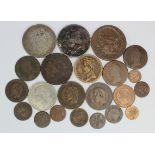 France (22) mostly 19thC including silver, mixed grade.