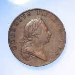 Bermuda copper Penny 1793 VF, scarce.