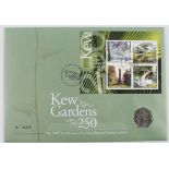 Fifty Pence 2009 "Kew Gardens" BU in a Royal Mint first day cover.