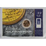 Half Sovereign 2000 BU in the Royal Mint packaging.