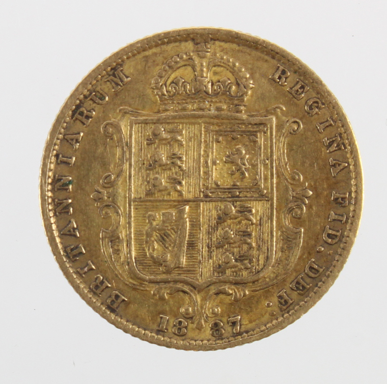 Half Sovereign 1887 (JH) aVF - Image 2 of 2