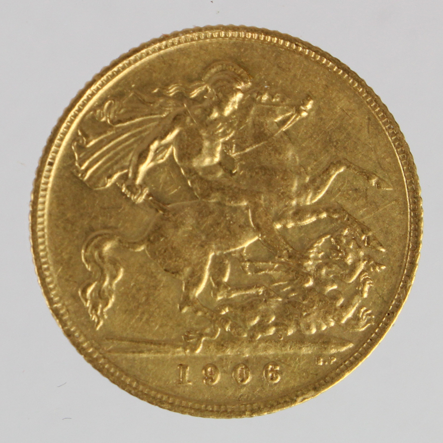 Half Sovereign 1906 nVF - Image 2 of 2