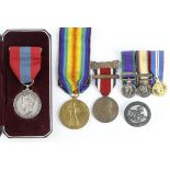 Medals mixed - Imperial Service Medal GVI (Edward Edwards) and WW1 Silver War Badge 82268 for 8461