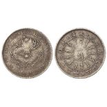 China, Chihli (Pei Yang Arsenal) silver 10-Cents (7.2 Candareens) Year 23 (1897). AVF, rare.