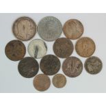 India (13) 19th-20thC Including silver (note the 1917 Rupee is a forgery)