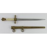 G.I Blade German Kriegsmarine Officers Dagger. Made after the war with many leftover parts for