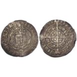 Henry VII silver Groat, London mint, mm. cross-crosslet (1504-5) Class IVa, wide single arch crown