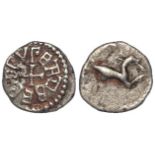 Anglo-Saxon, Northumbria silver Sceat of Eadberht (737-758), stylised stag rev., S.847, 0.93g, P.A.