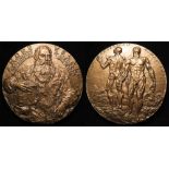 Belgian / French Commemorative Medal, bronze d.80mm: Andre Vesale, Anatomiste & Medecin (medal) by