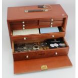 GB & World Coins, a collection in a cabinet (general collecting cabinet) lockable, with key. Coins