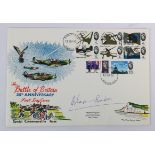 Douglas Bader handsigned 1965 Biggin Hill FDC for 25th Anniversary of the Battle of Britain