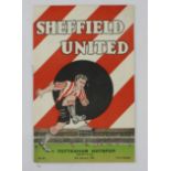 Sheffield United v Tottenham FA Cup 6th Round 29th February 1936 programme