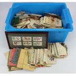 Paper ephemera housed in a large blue crate, very mixed, with earlier noted. Heavy (Qty) Buyer