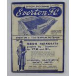 Everton v Tottenham FA Cup 5th Round 20th February 1937 programme