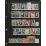 France range on hagner sheet, with better Charity sets, and Air set mint, PTS @ £280+. (29)