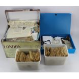 Glory boxes of very mixed World stamp material, housed in a large 'London' box, two large ice