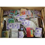 Box containing large mixture of cards & stickers ,very mixed & needs viewing, many 100's   mainly