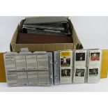 Box containing 6 modern albums, 1 with pages but no cards but others with sets, part sets & odd,