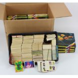 Trading Cards, Box containing odds & part sets, (many Batman) & smaller boxes of Gum Wrappers, great