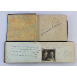 Autographs - original small 1940's onwards, autograph albums, to include Henry Hall and his