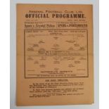 Arsenal v Tottenham League South "C" 24th April 1940, single sheet programme
