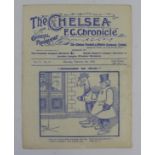 Chelsea v Tottenham English Cup Tie 2nd Round 5th February 1910 programme
