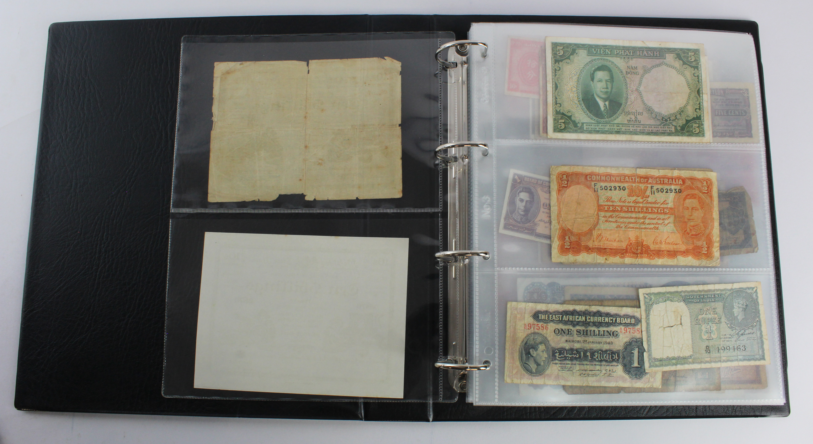 World (133), an album of mixed world notes in slipcase to include Mafeking Seige note, Mauritius 1 - Image 3 of 41