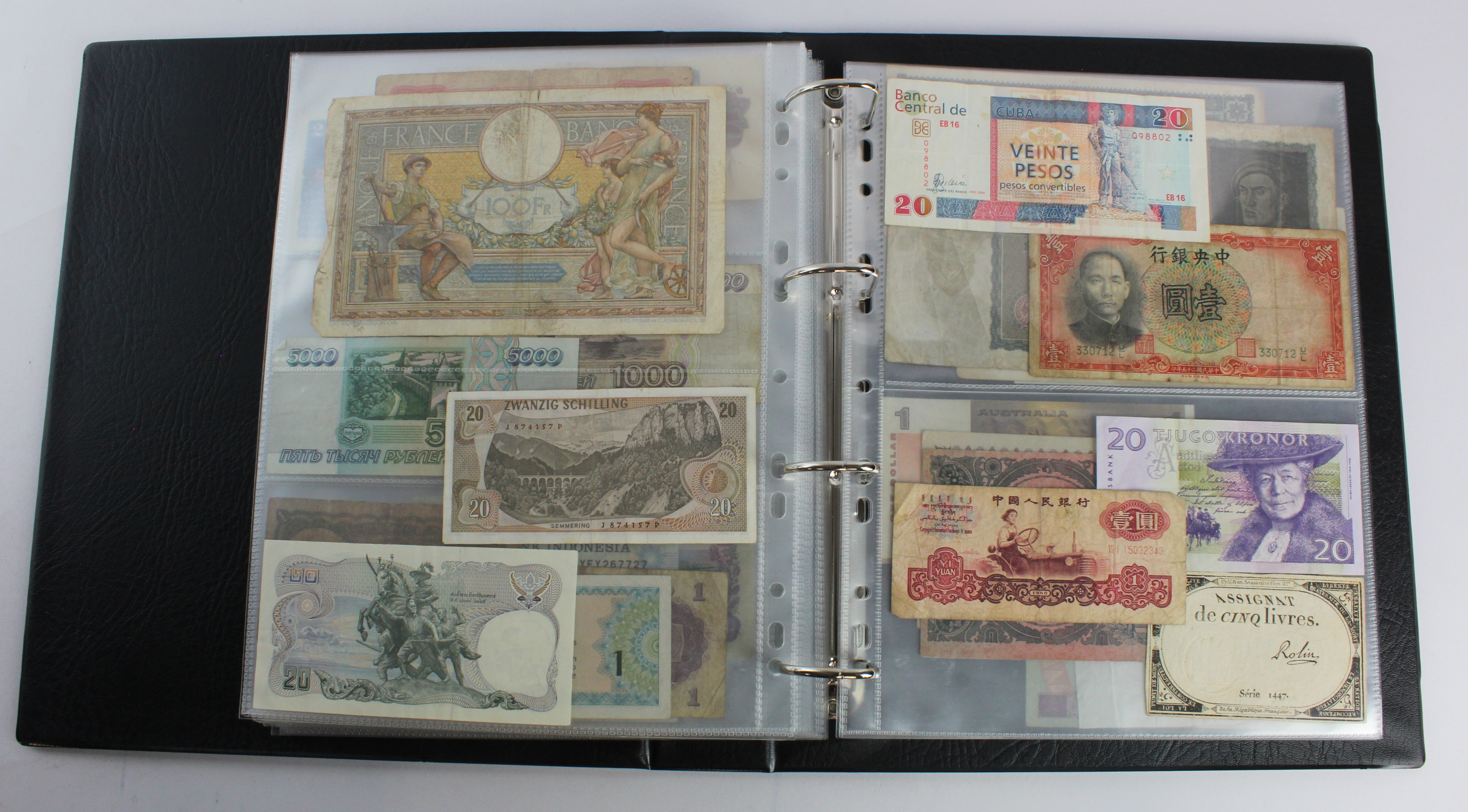 World (133), an album of mixed world notes in slipcase to include Mafeking Seige note, Mauritius 1 - Image 36 of 41