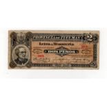 Argentina 2 Pesos, Provincia de Tucuman Letra de Tresoreria, dated 30th March 1900, serial No. 30979