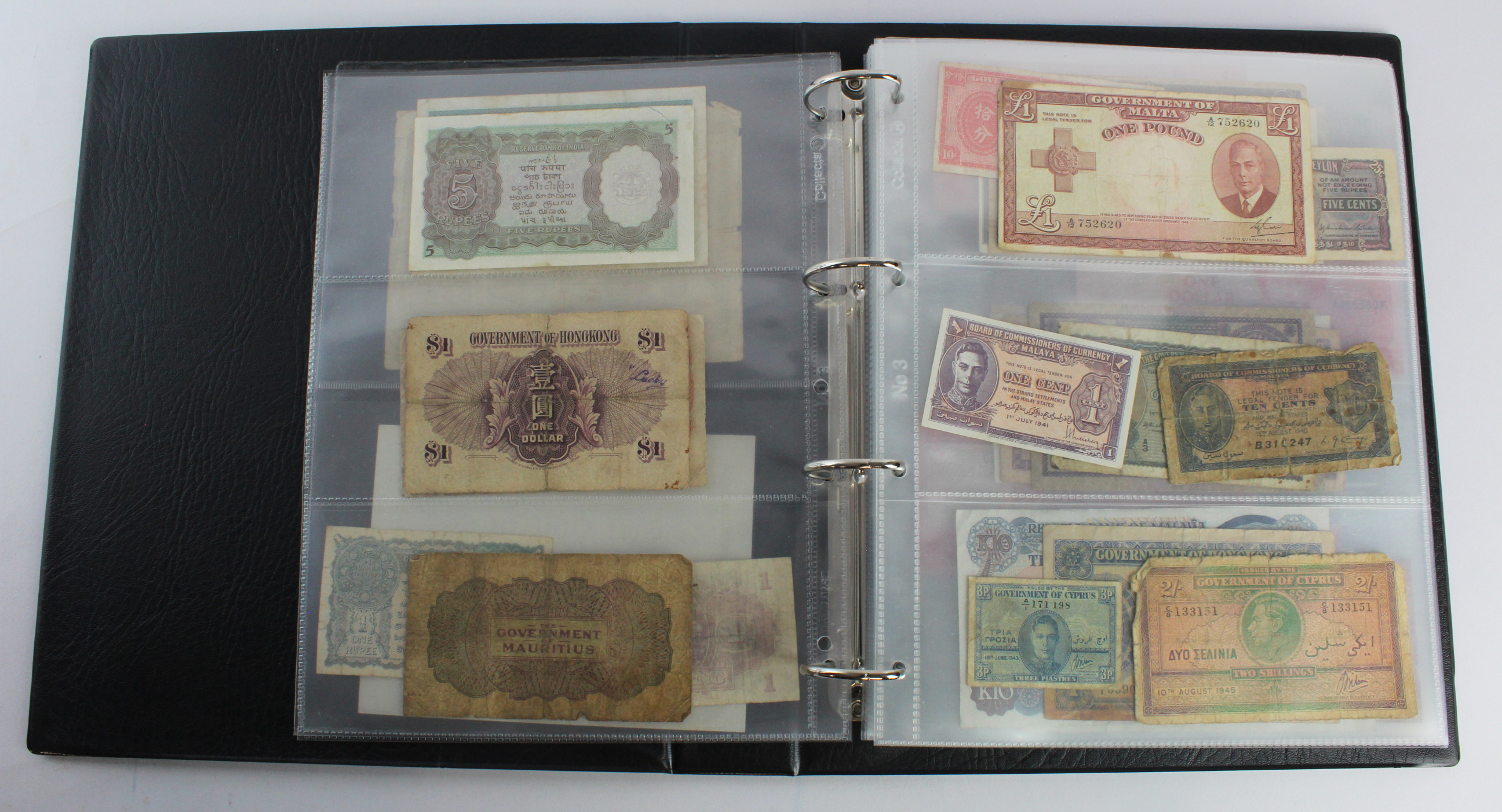 World (133), an album of mixed world notes in slipcase to include Mafeking Seige note, Mauritius 1 - Image 5 of 41