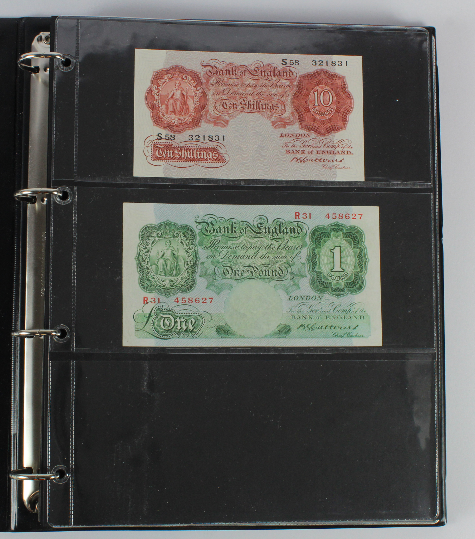 Bank of England (47), a good range of notes in Hendon album with signatures from Catterns, Peppiatt, - Image 2 of 18