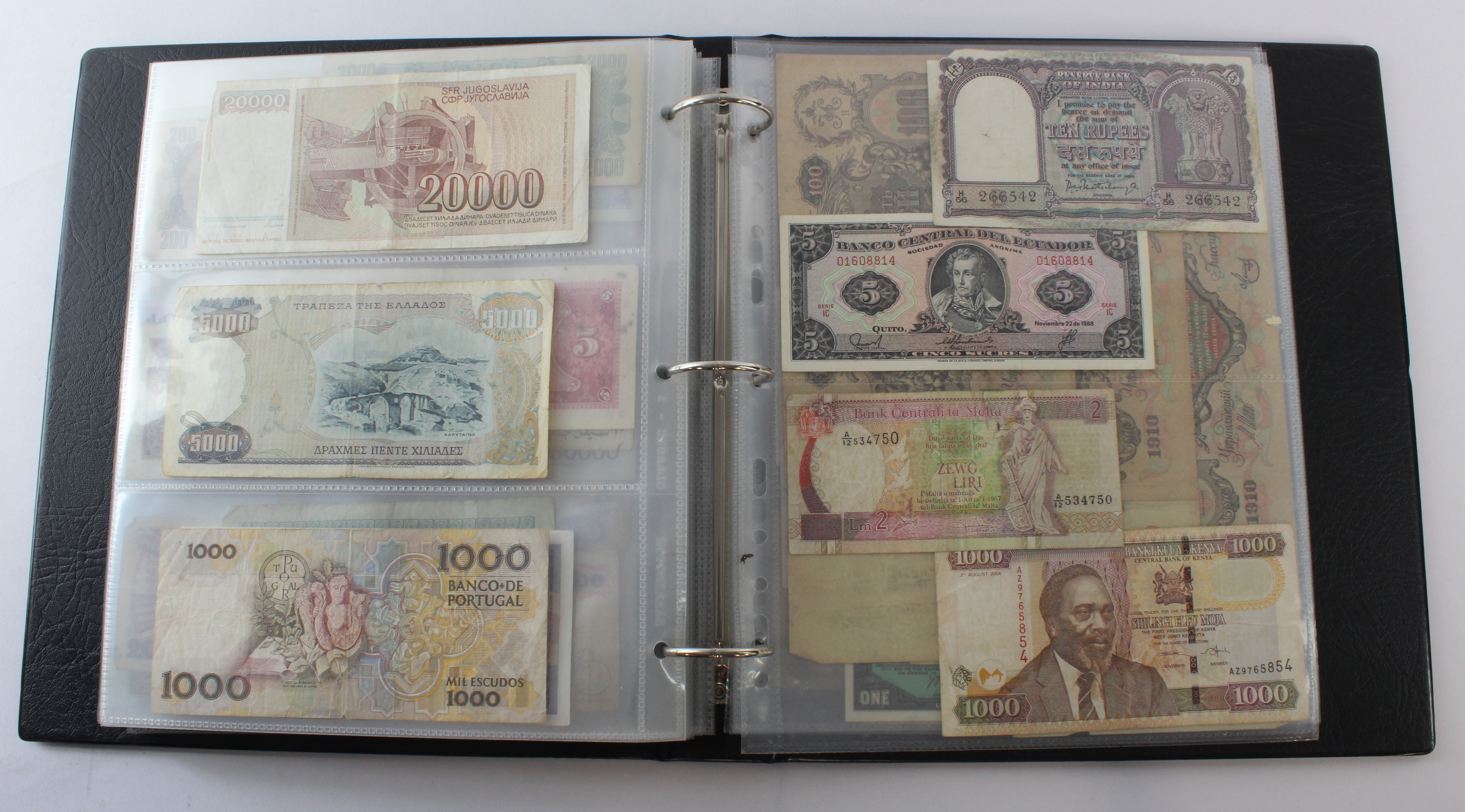 World (164), an album of mixed world notes to include a group of King George VI from East Africa, - Image 32 of 39