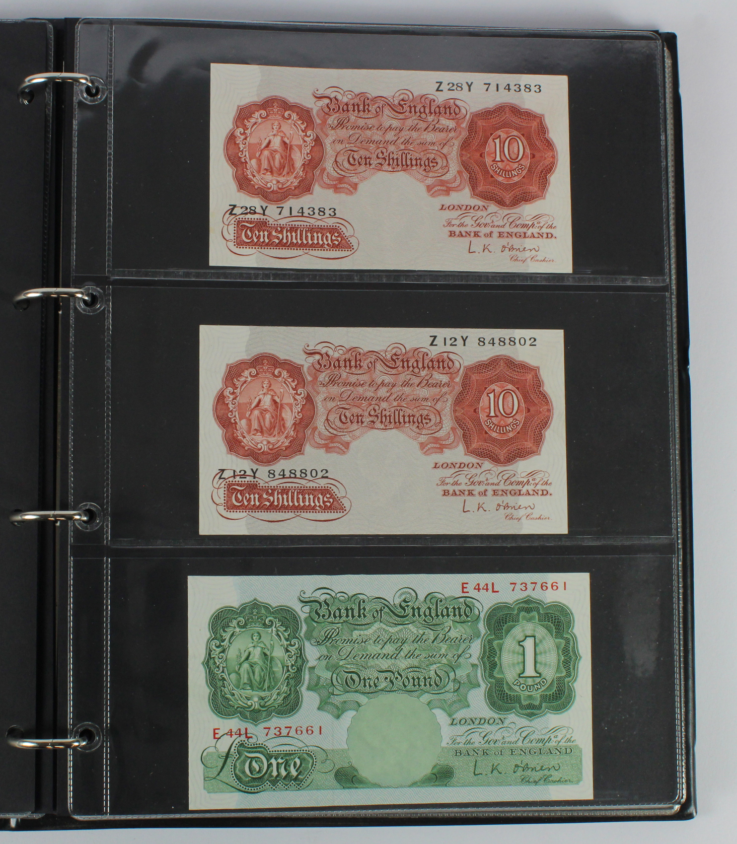 Bank of England (47), a good range of notes in Hendon album with signatures from Catterns, Peppiatt, - Image 6 of 18